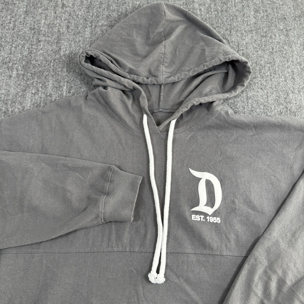 Disney Parks Disneyland Resort Spirit Jersey Hoodie Men's L Gray Pullover